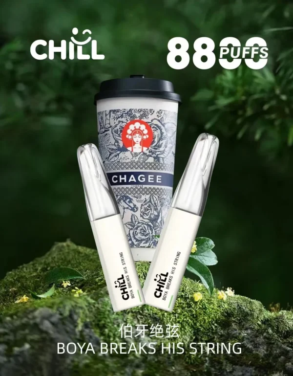 【新品上市】💨CHILL 拋棄式電子煙✨8800口超長續航💥 10種人氣口味任你選🍇🍑 高顏值＋爆煙感🔥 一抽上癮！