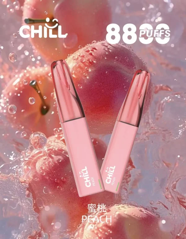 【新品上市】💨CHILL 拋棄式電子煙✨8800口超長續航💥 10種人氣口味任你選🍇🍑 高顏值＋爆煙感🔥 一抽上癮！